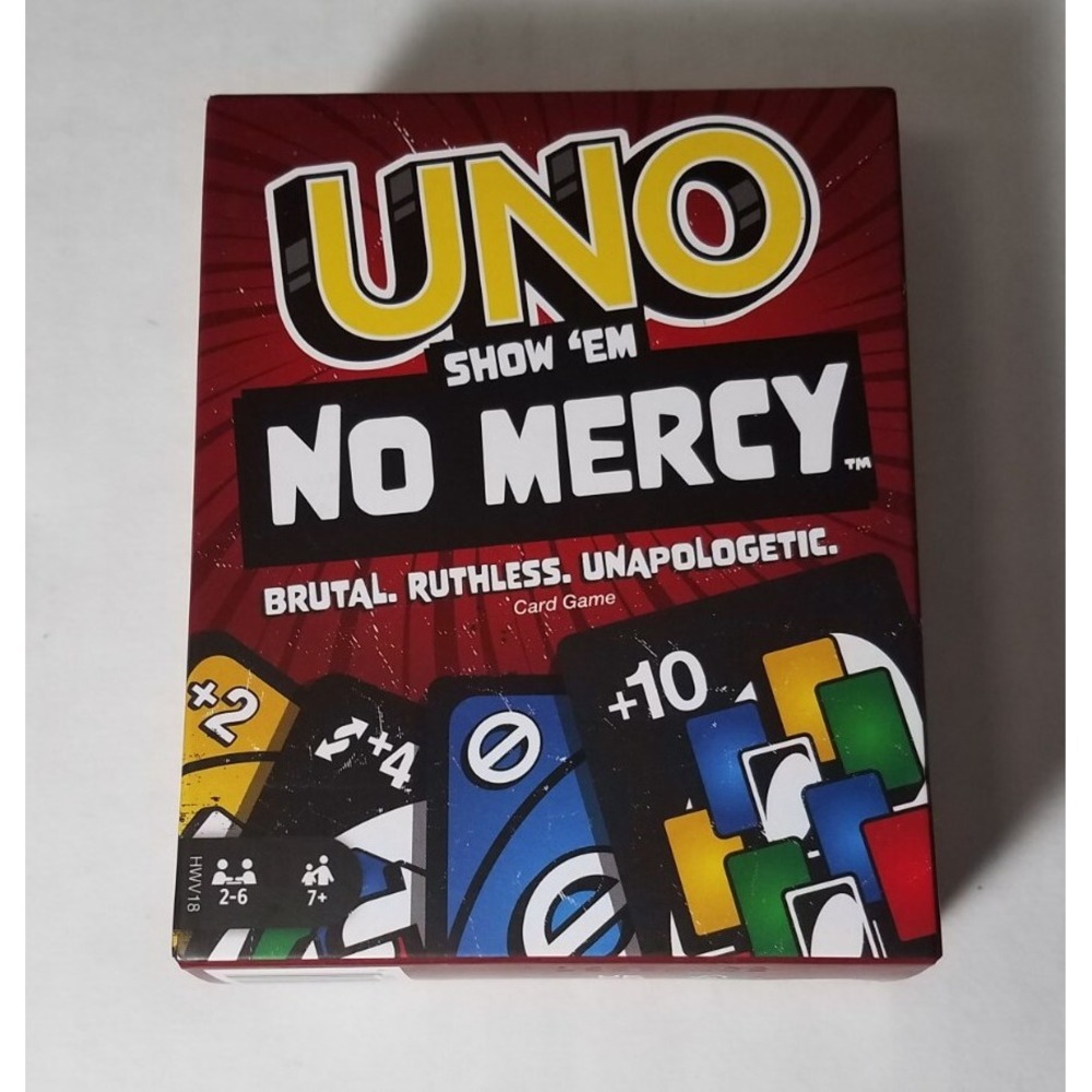 UNO Show 'Em NO MERCY Card Game NEW Sealed